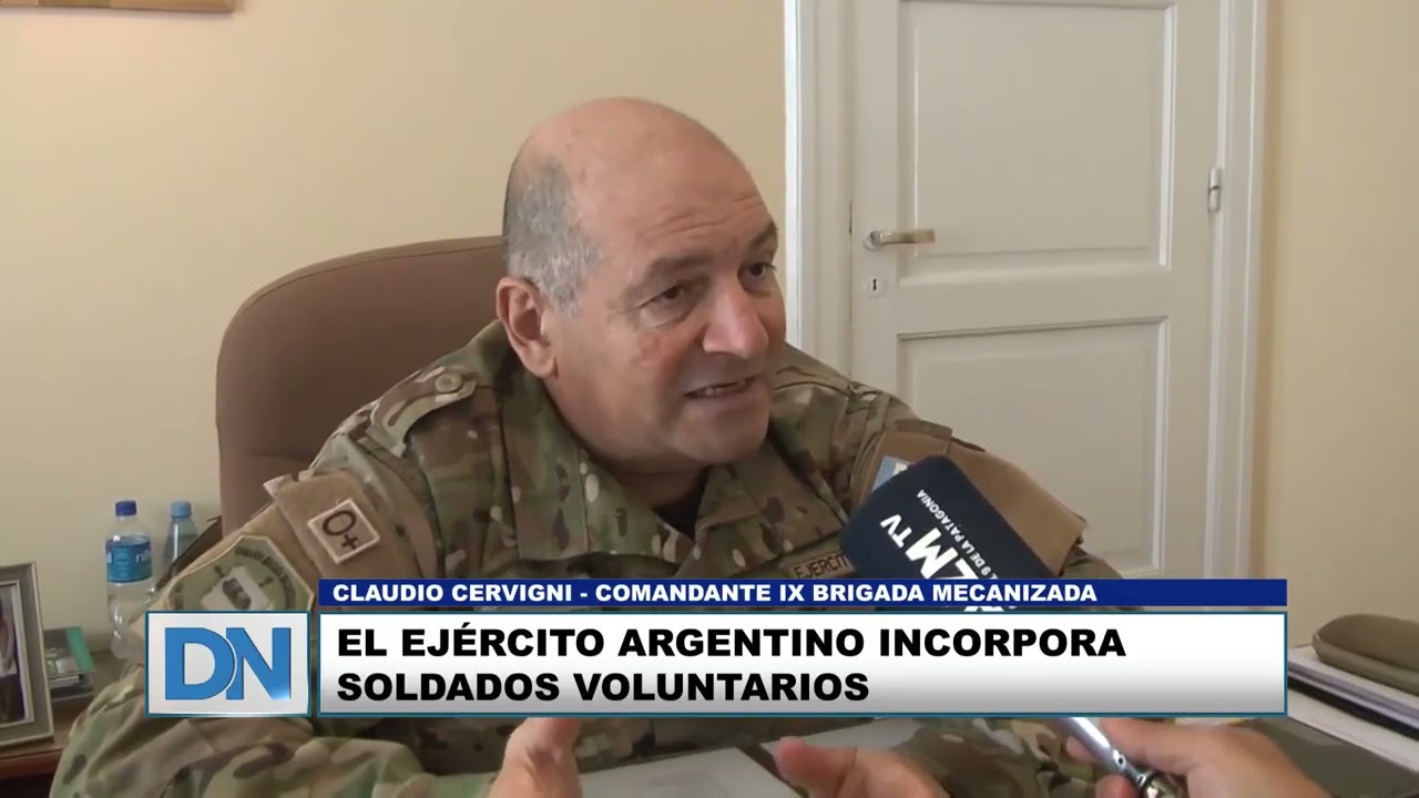 El ejército argentino incorpora soldados voluntarios