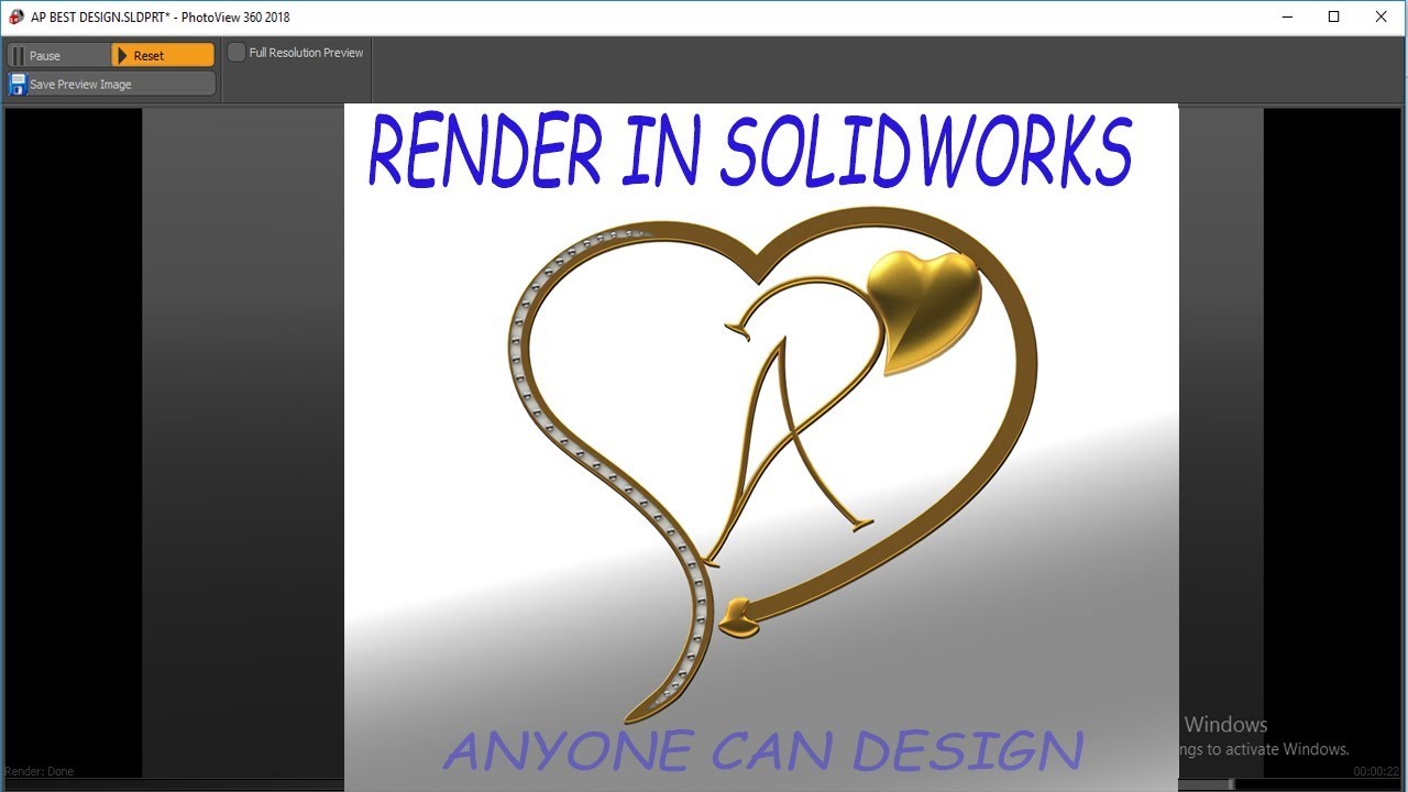 SOLIDWORKS TUTORIAL : Rendering in solidworks : Photoview 360 $ anyone can Design