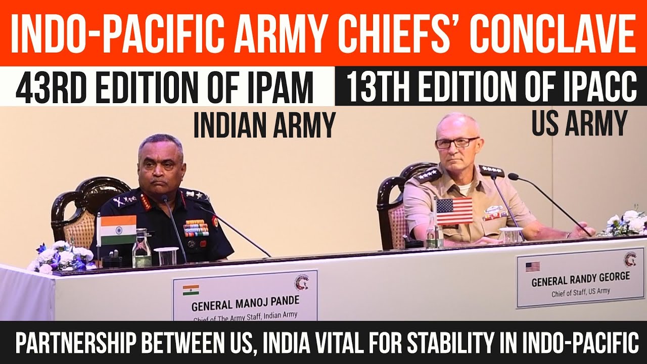 Indo-Pacific Army Chiefs’ Conclave | Gen Manoj Pande | Gen Randy George | IPACC | IPAM