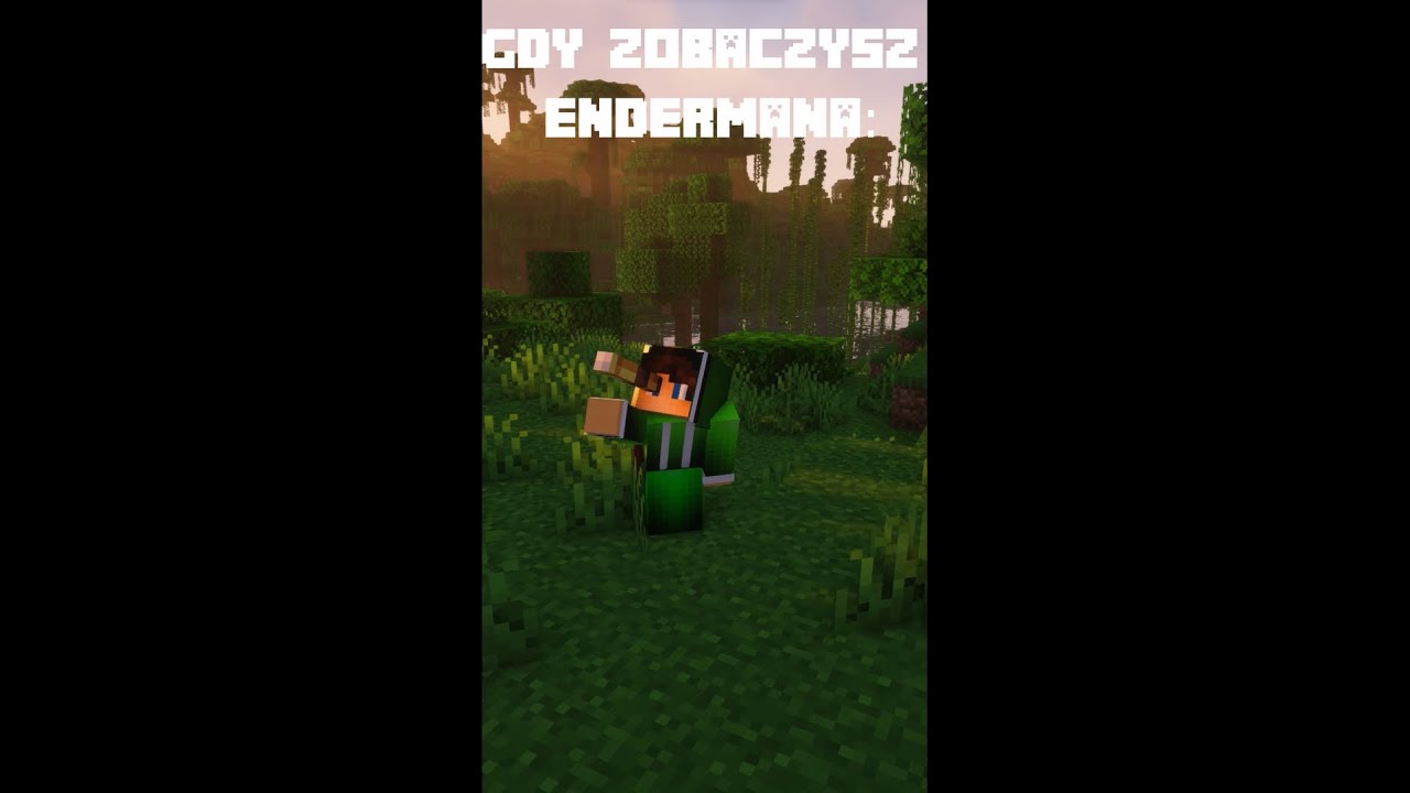 Gdy spojrzysz na Endermana #minecraft #enderman #youtubeshorts #shorts #kapgo