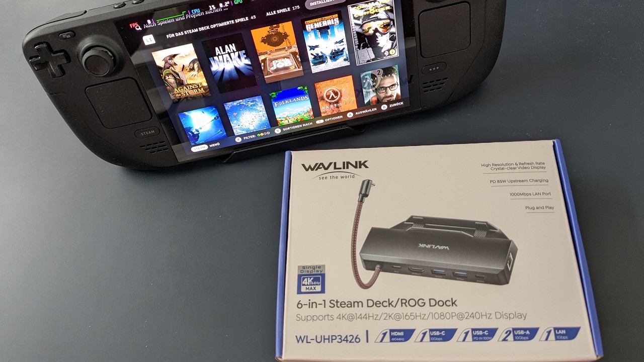 This Steam Deck Dock Surprised Me &ndash; Wavlink 6-in-1 Review & 4K Test