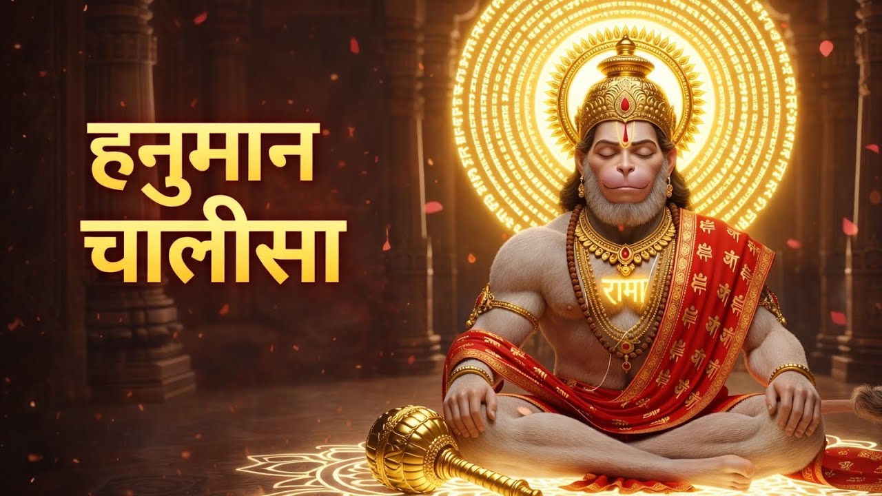श्री हनुमान चालीसा ~ Shri Hanuman Chalisa ~ Hanuman Bhajan ~ Jai Shri Ram ~ जय हनुमान ज्ञान गुण सागर