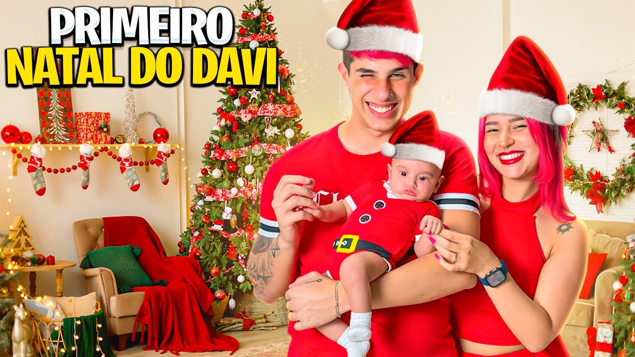PRIMEIRO NATAL DO DAVI *ele dormiu
