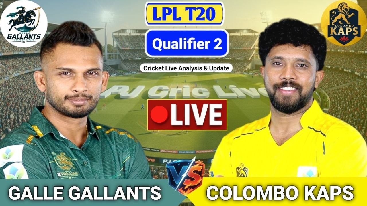 Galle Gallants Vs Colombo Kaps T20 Match | Live Score Analysis & Discussion | LPL T20 2026