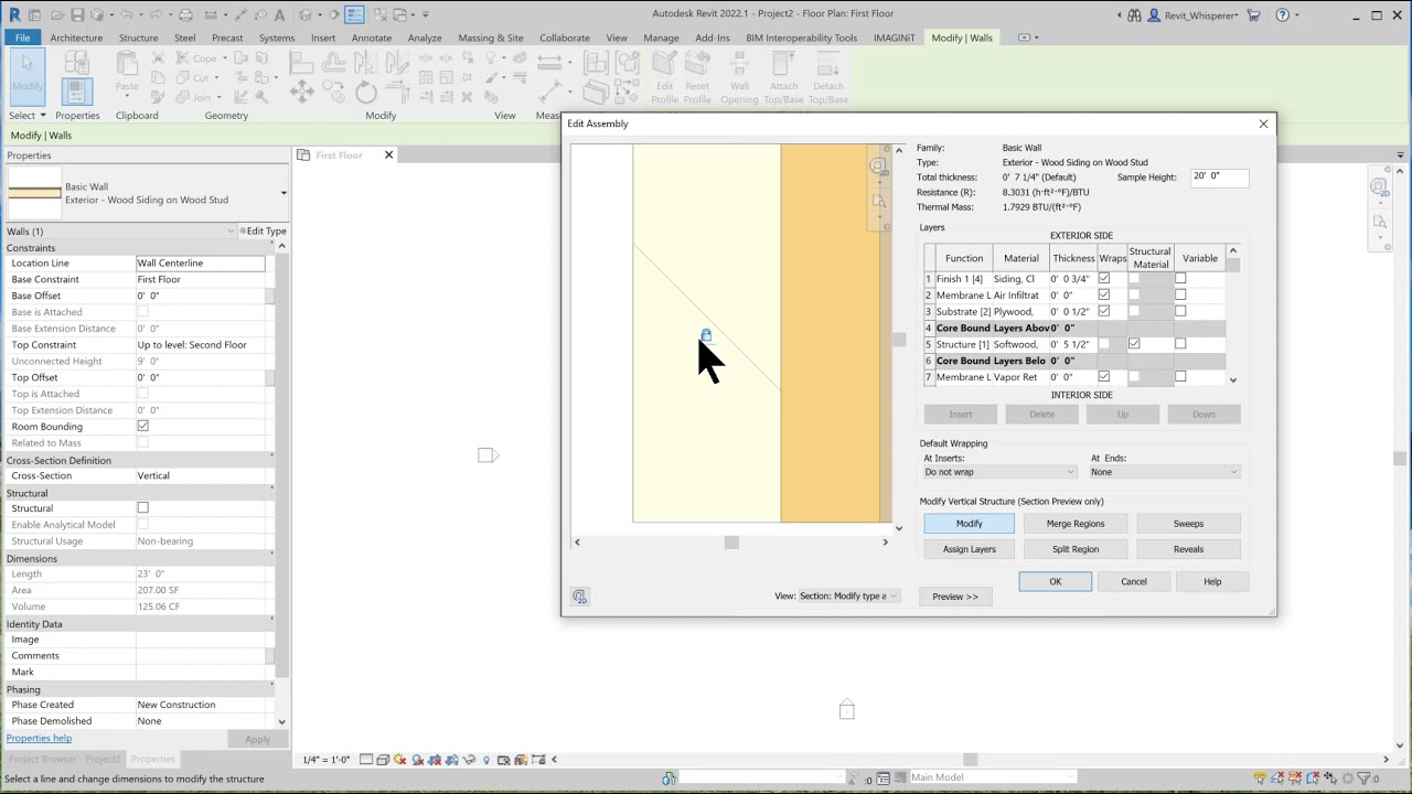 Revit Unlock Wall Layer