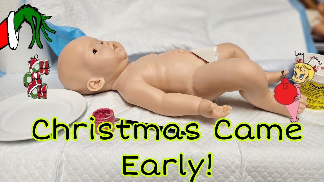 NEW Asian Silicone Baby| Painting Silicone Doll| Shopping For SURPRISE Christmas Baby! nlovewithre..