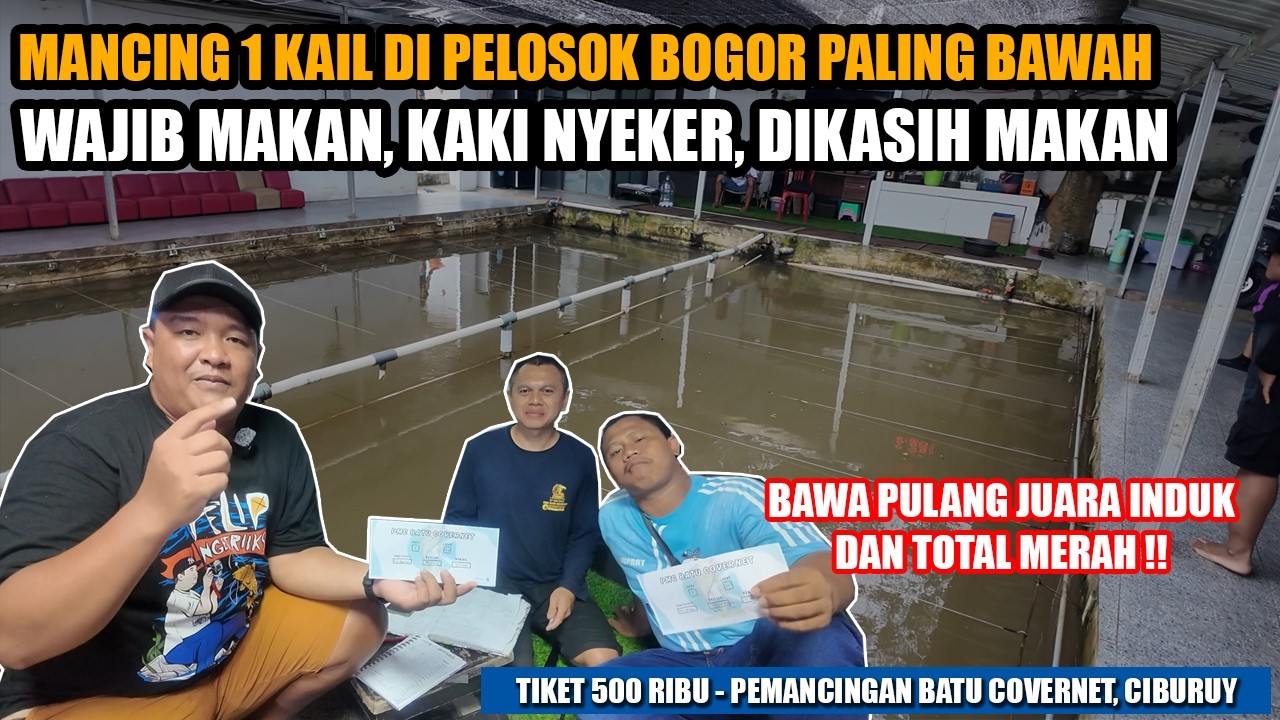 MANCING 1 KAIL DI PERBATASAN SUKABUMI DAN PUNCAK, IKAN WAJIB MAKAN‼️JUARA INDUK & TOTAL MERAH
