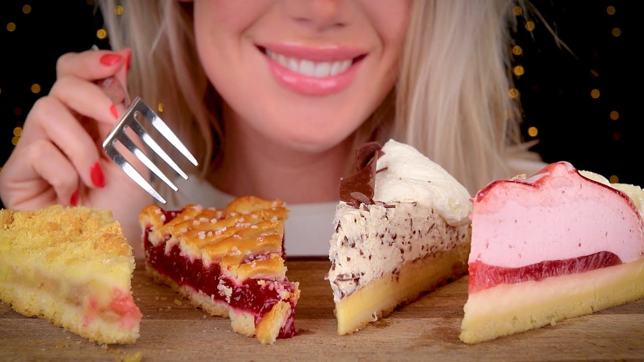 B-day special!! ASMR CAKE EATING 🍰 MUKBANG [ mouth sounds & whispers ]