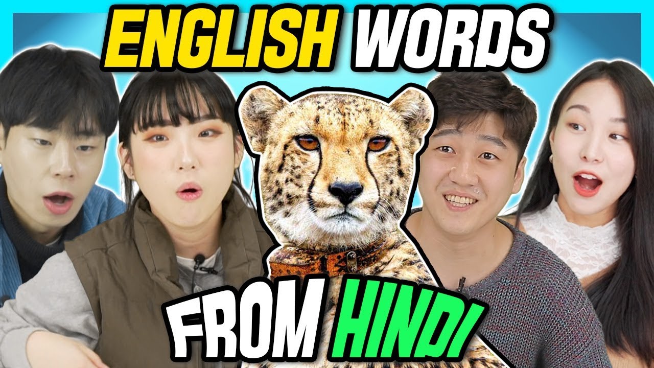 korean react to 9 english words were borrowed from hindi