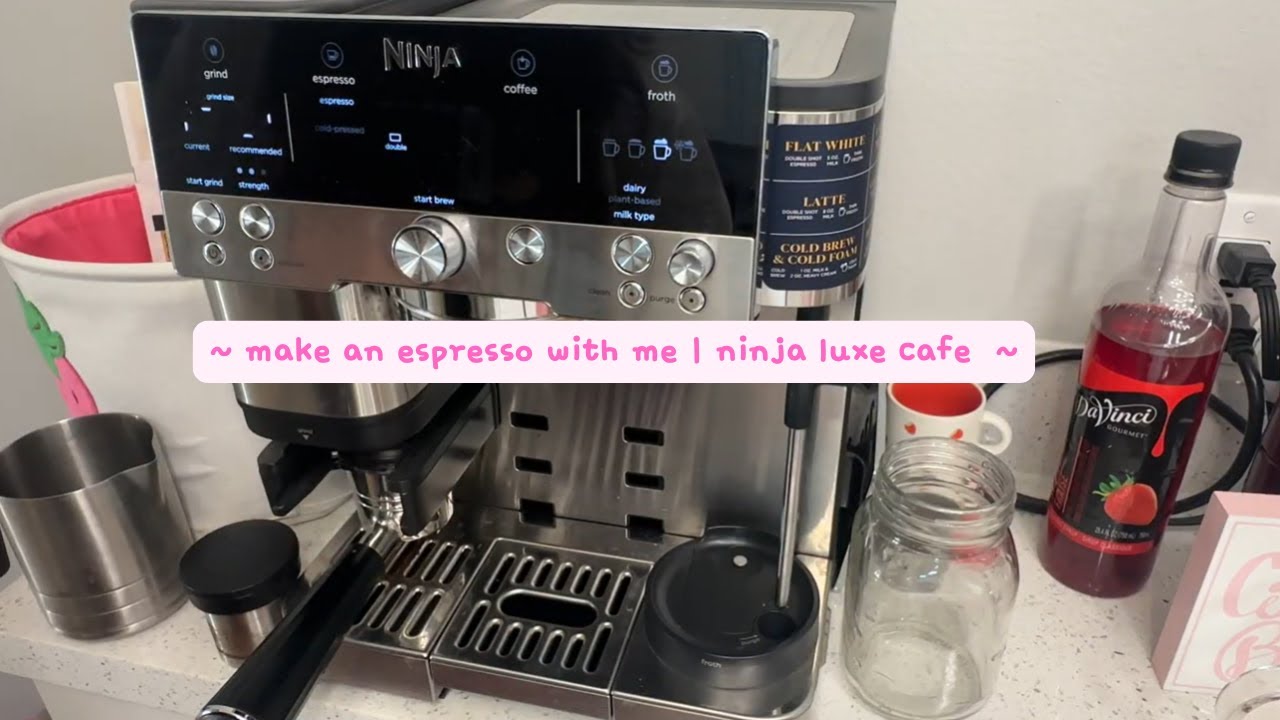 Ninja Luxe Cafe -making espresso in real time - long/boring BUT you get what you see