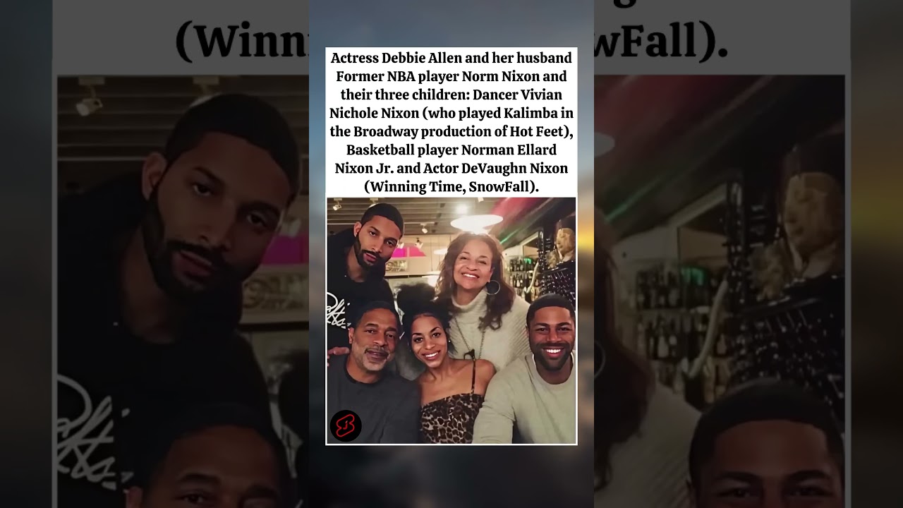 Debbie Allen, Norm Nixon, three children&mdash;starred. #debbieallen