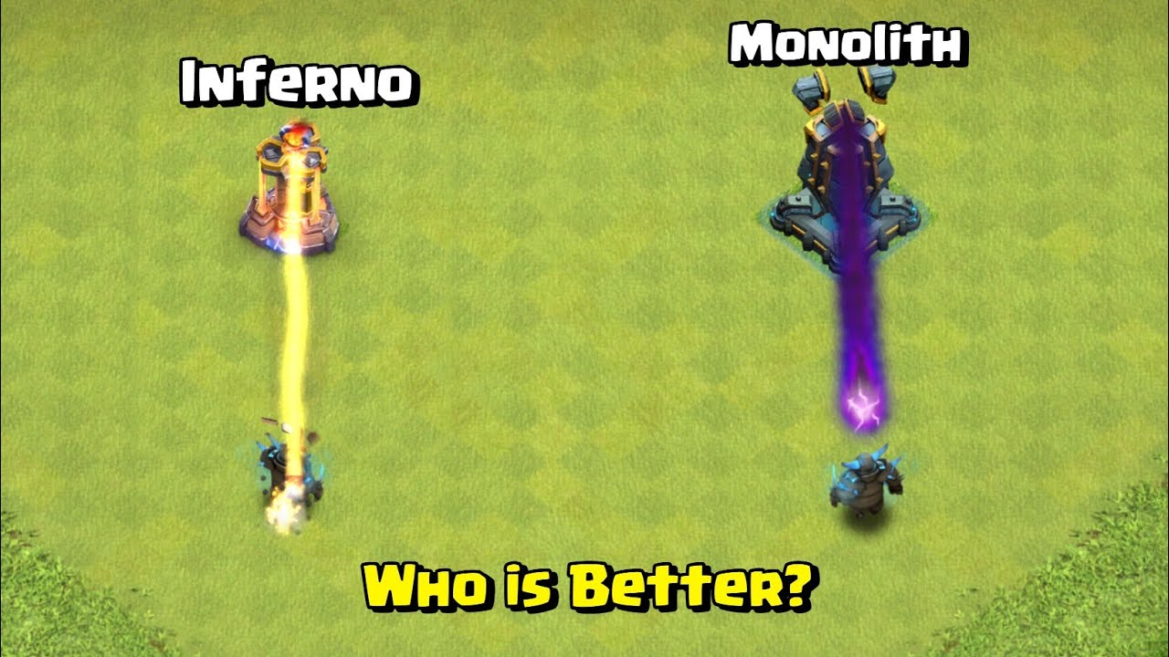 Max Monolith VS Single Inferno! Clash of Clans