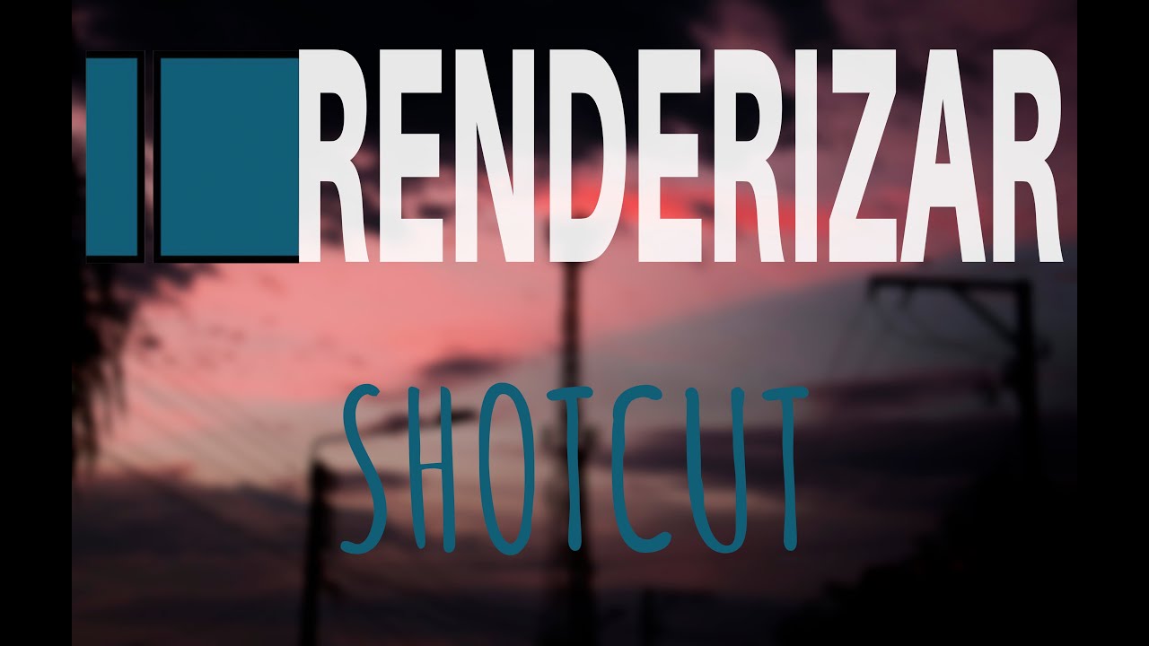 Como Renderizar Video en SHOTCUT - Calidad Optima