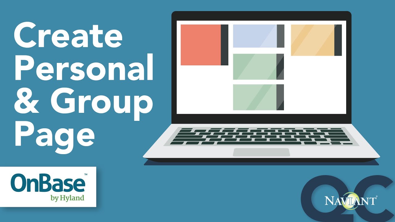 How to Build a Personal Page and Group Page in OnBase Unity Client