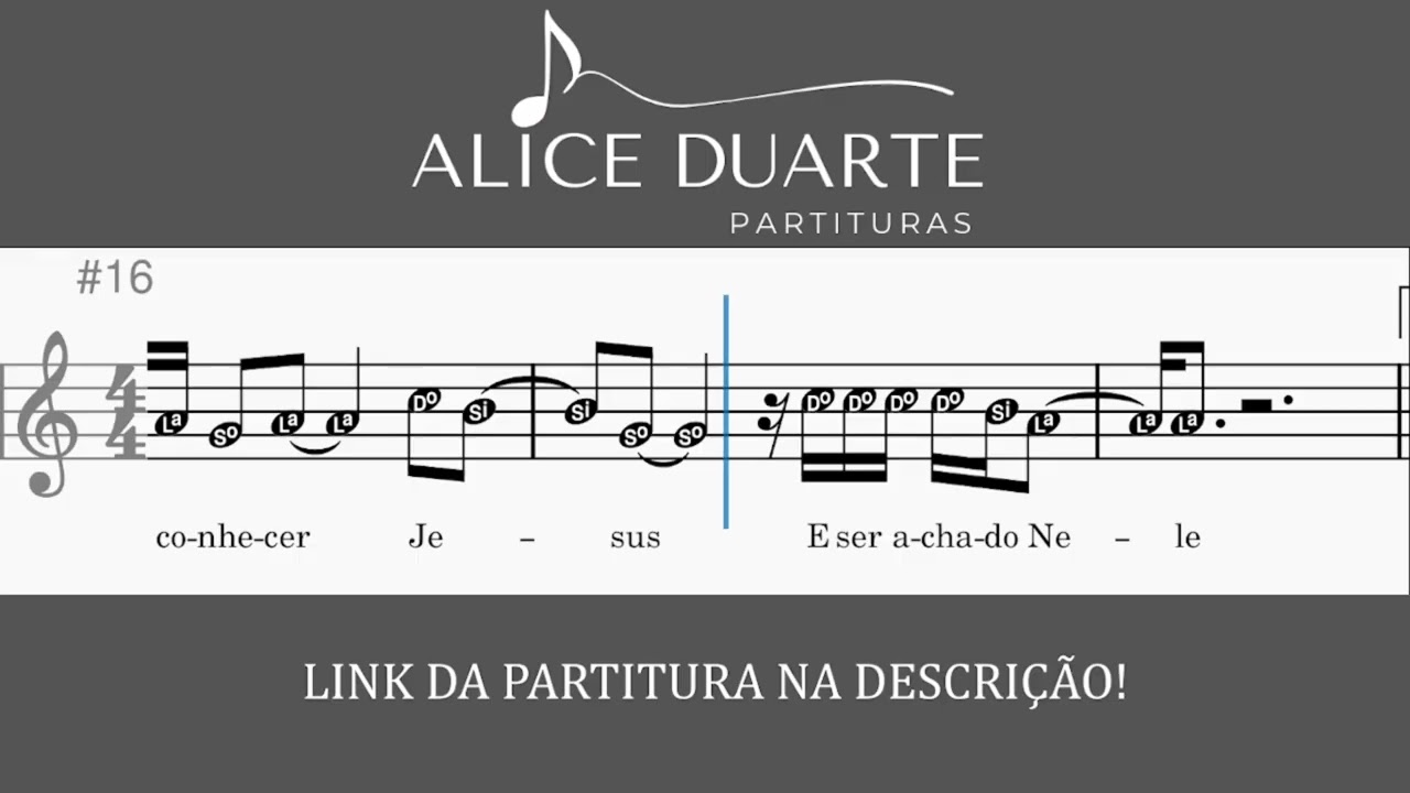 Quero Conhecer Jesus (Alessandro Vilas Boas) | Sax Alto | Partitura Facilitada + Playback
