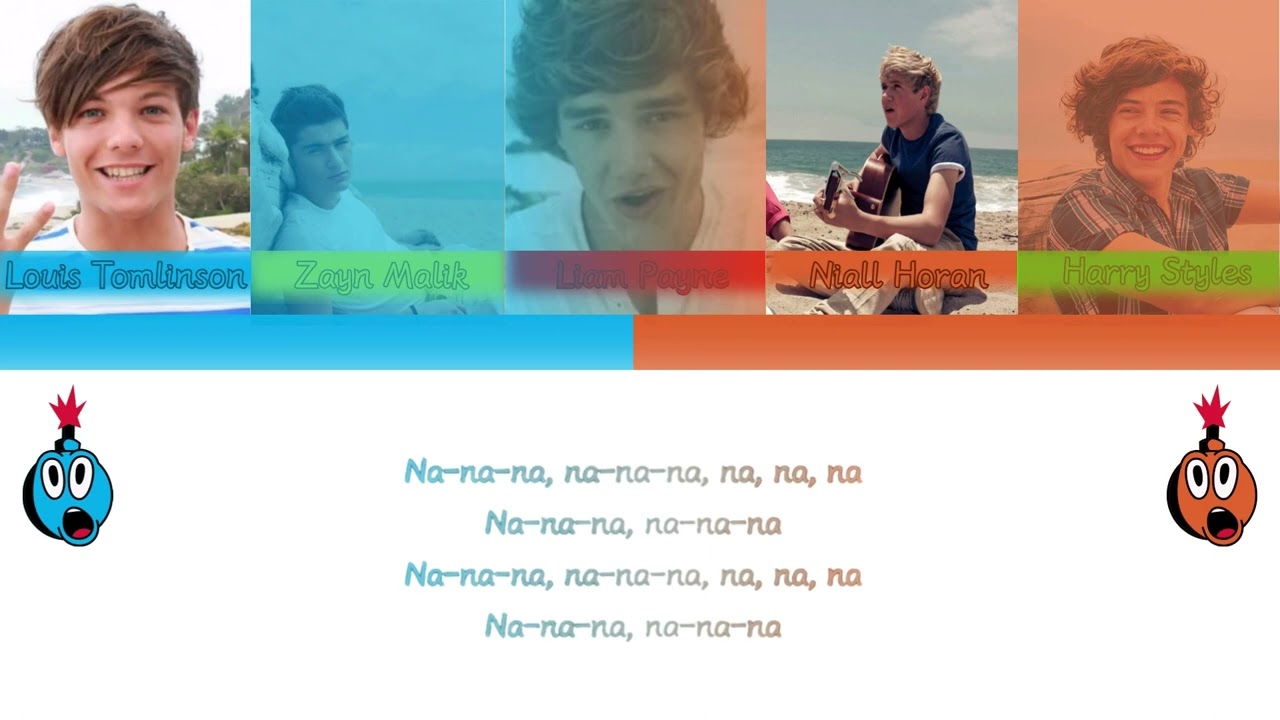 One Direction  -  What Makes You Beautiful Color Coded Lyrics