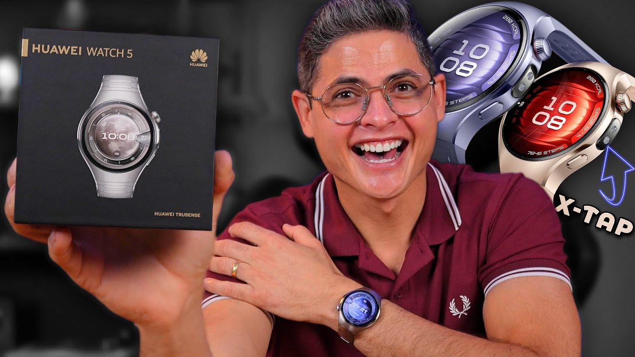 NOVO HUAWEI Watch 5 - o melhor SMARTWATCH para SA&Uacute;DE e FITNESS? Unboxing e Impress&otilde;es