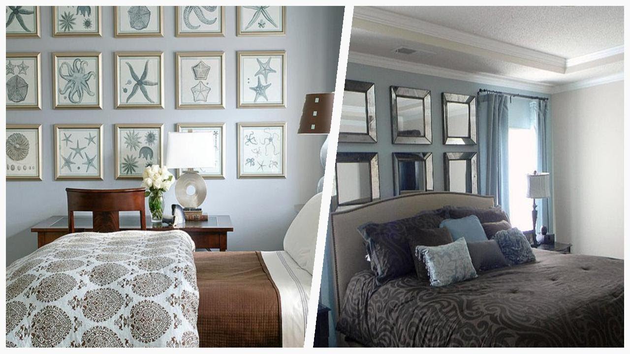 75 Bedroom With Blue Walls And Multicolored Walls Design Ideas You'll Love ⭐️