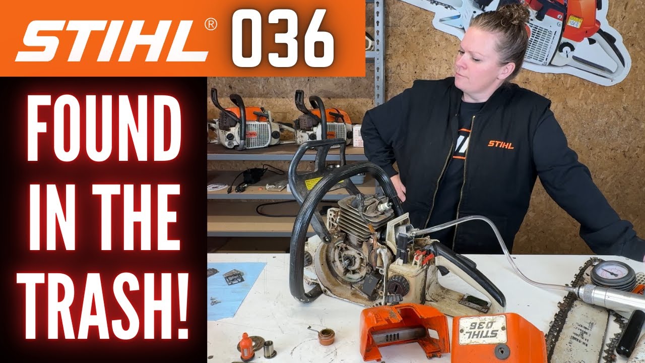 Stihl 036 Chainsaw!  Left For DEAD At The SCRAP YARD!   HARD TO START!  Won't Keep Running!