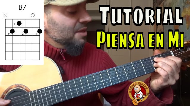 Como tocar PIENSA EN MI en GUITARRA | Tutorial RITMO de BOLERO