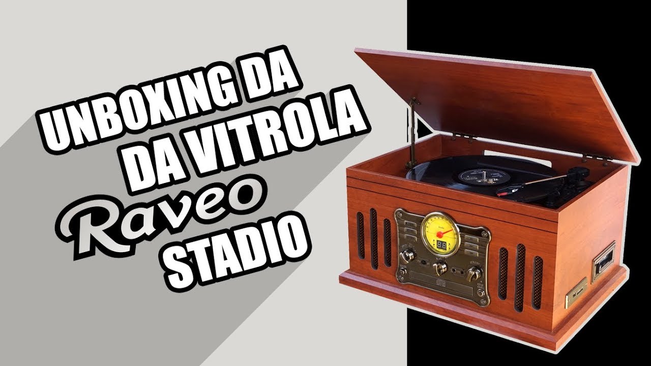 Toca-discos Raveo Stadio | Vitrola com FM, CD, USB, SD, BT, K7 [Unboxing pela IDM SHOP]