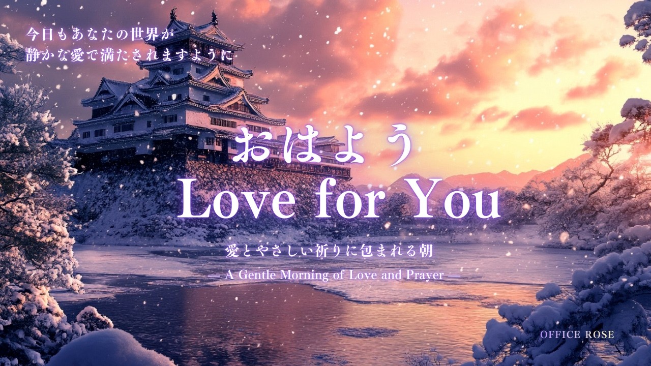 【愛とやさしい祈り】 今日がやさしく始まりますように Good Morning  Love for You – May your day begin gently
