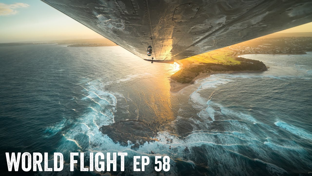 EPIC SUNSET FLIGHT OVER SYDNEY! - World Flight Episode 58