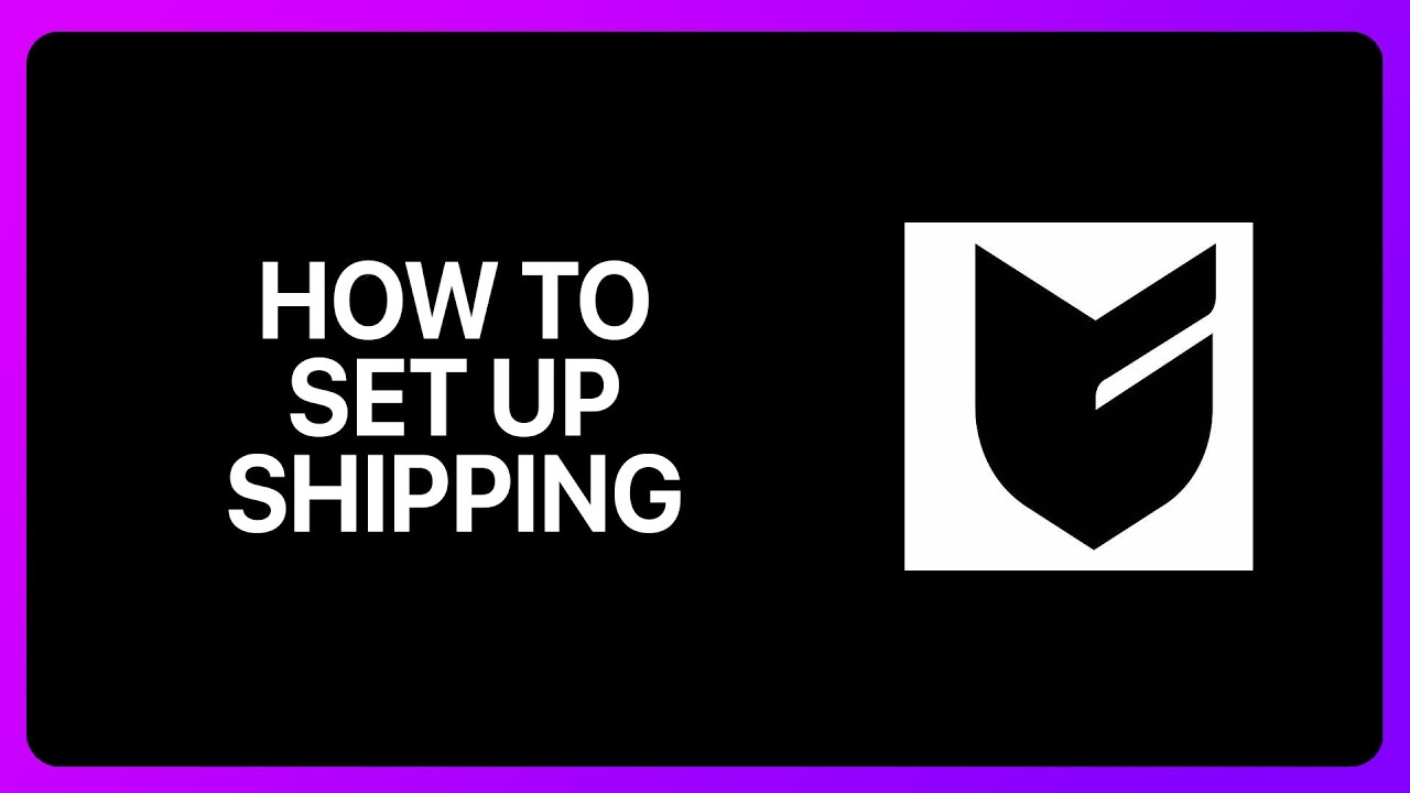 How To Set Up Shipping On Big Cartel Tutorial