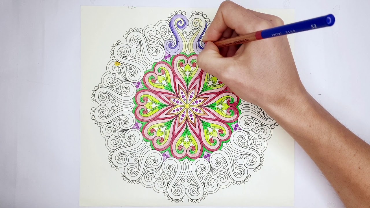 Coloring MANDALA | 30-Day Mandala Challenge #22