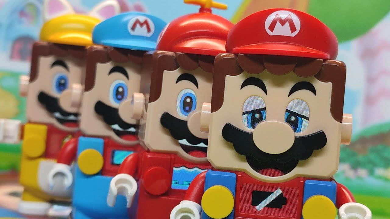 LEGO Mario Low Battery / LEGO Super Mario low battery &Nintendo Switch/ How to make LEGO Mario Level