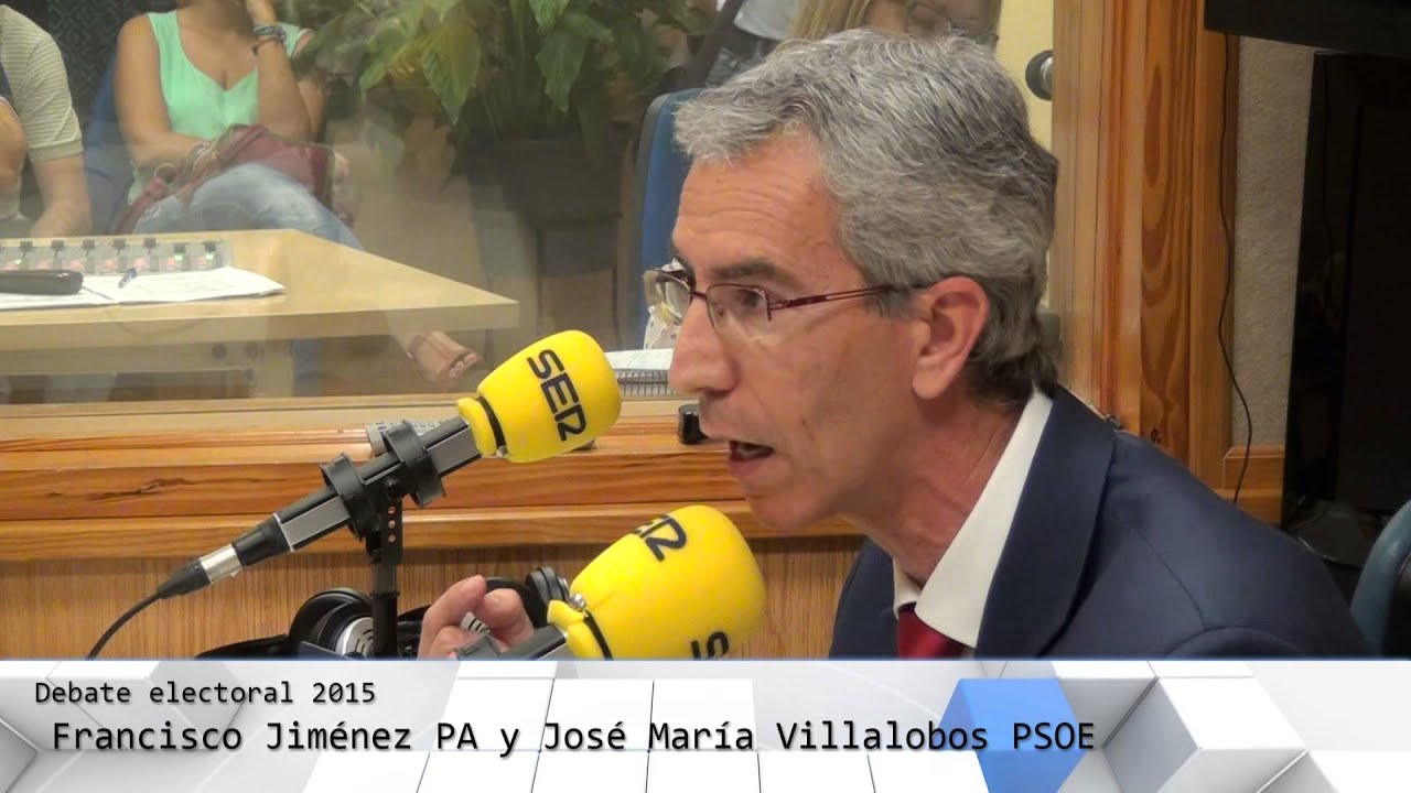 Telecable Utrera Debate electoral 2015, Francisco Jiménez PA y José María Villalobos PSOE.