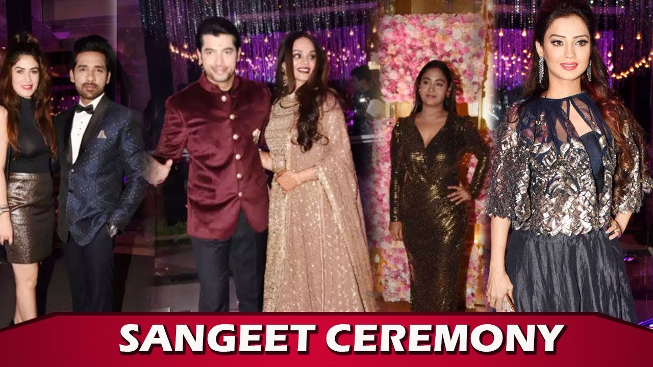 Sharad Malhotra & Ripci Bhatia Sangeet Ceremony| Adaa Khan, Shashank Vyas, Vivian DSena