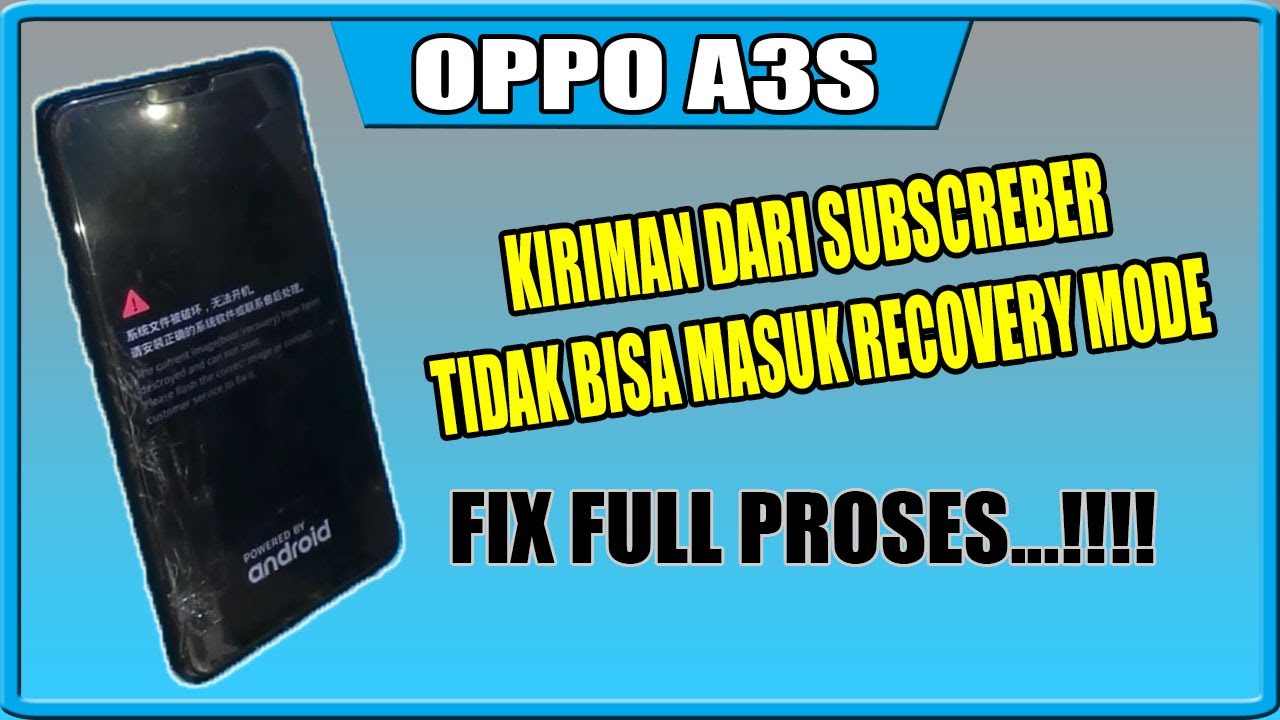 mengatasi oppo a3s tidak bisa masuk recovery mode | fix flash via sdcard