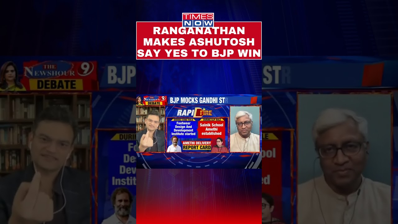 Anand Ranganathan Makes Ashutosh Agree On BJP's Win In Lok Sabha Elections 2024 #shorts