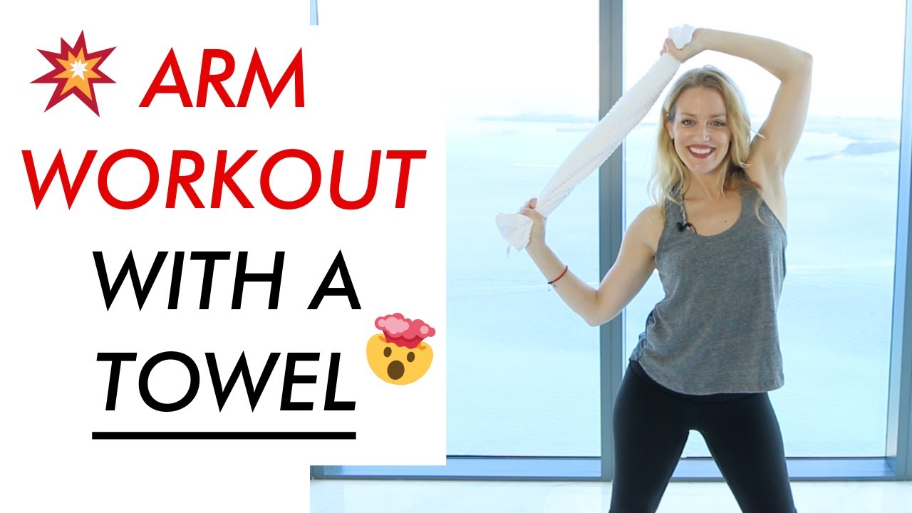 ARM WORKOUT WITH A TOWEL | TRACY CAMPOLI | BEST ARM WORKOUT FOR TRAVEL