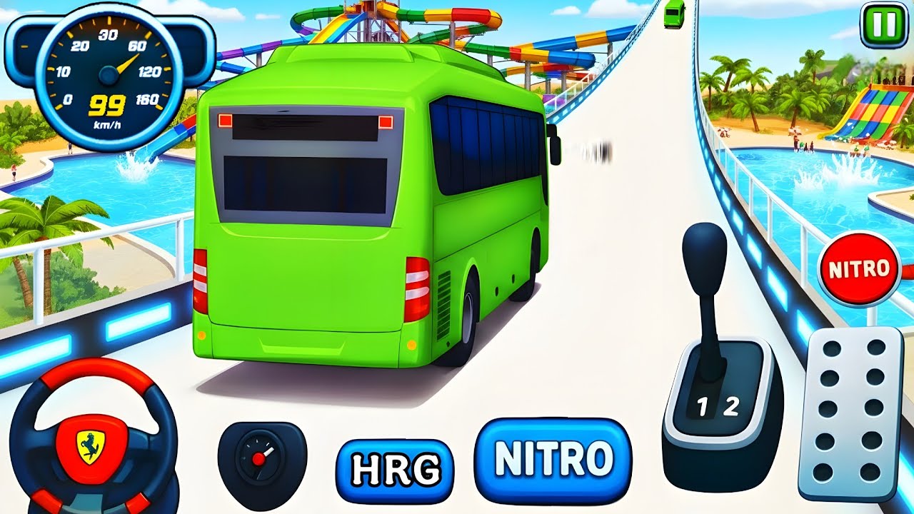 Crazy Bus Mega Ramp Impossible Racing - Bus Stunts Impossible Tracks - Android Gameplay