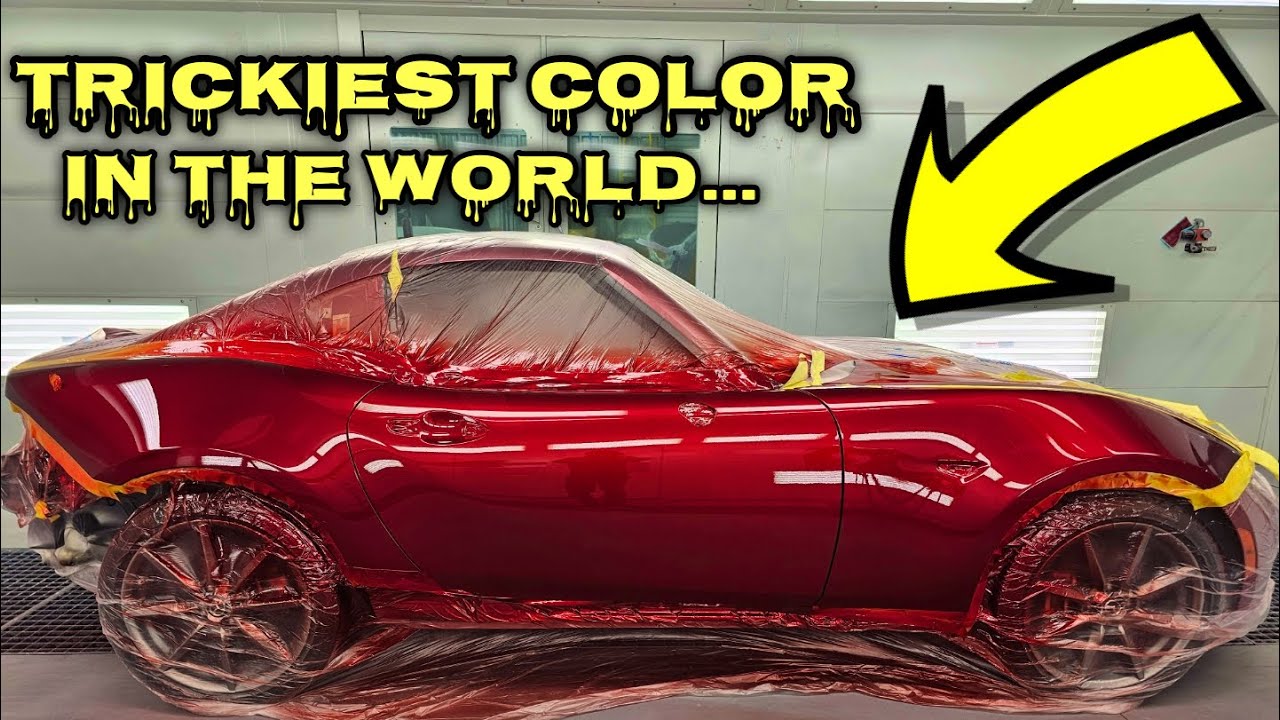 Как покрасить Mazda Soul в красный цвет 46V…