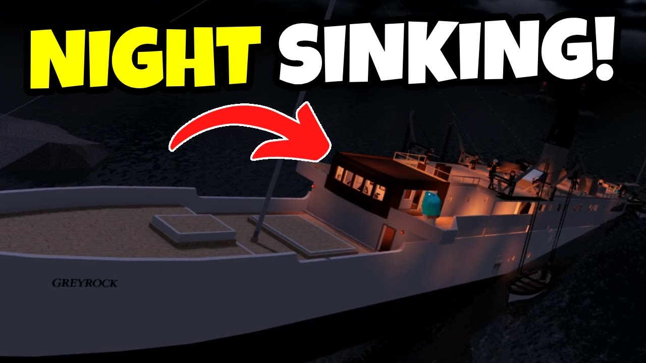 Trying to SURVIVE The SINKING OF THE SS Greylock! - Roblox