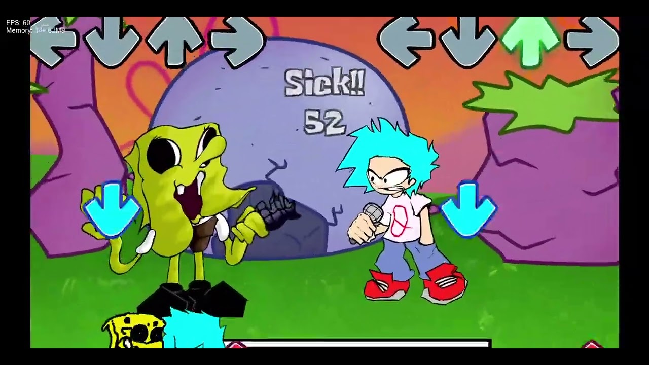 FNF SpongeBob Parodies V4 Provocation-v2 GamePlay