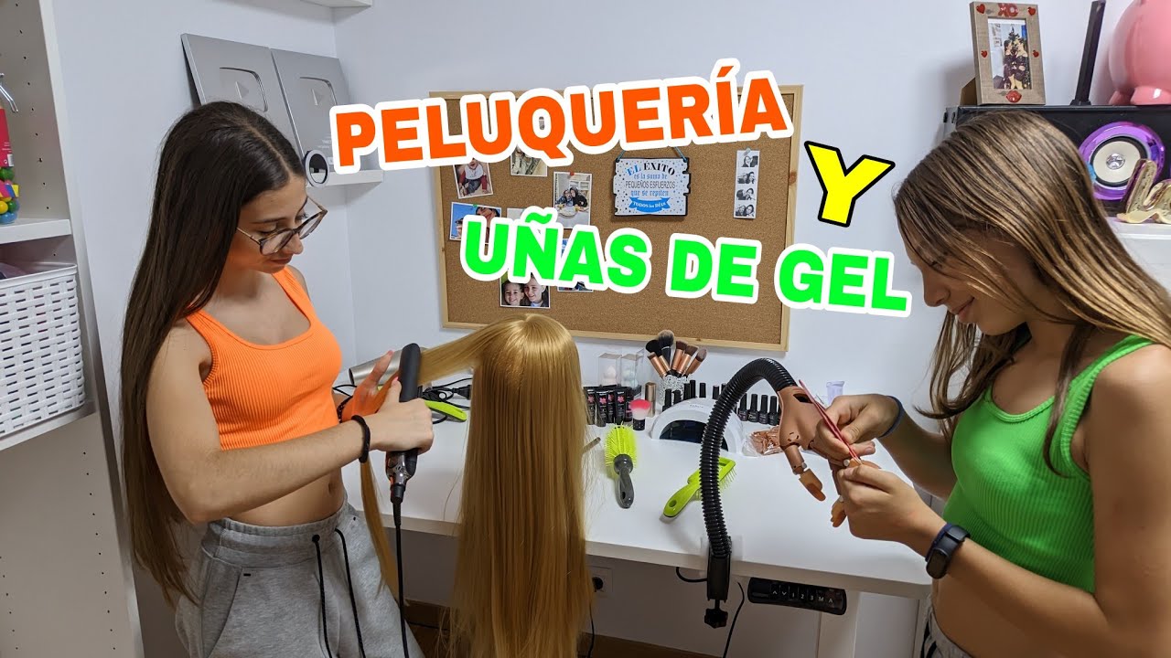 Muebles nuevo para mi habitación juego con mi amiga y montamos un centro de peluquería y gel de uñas