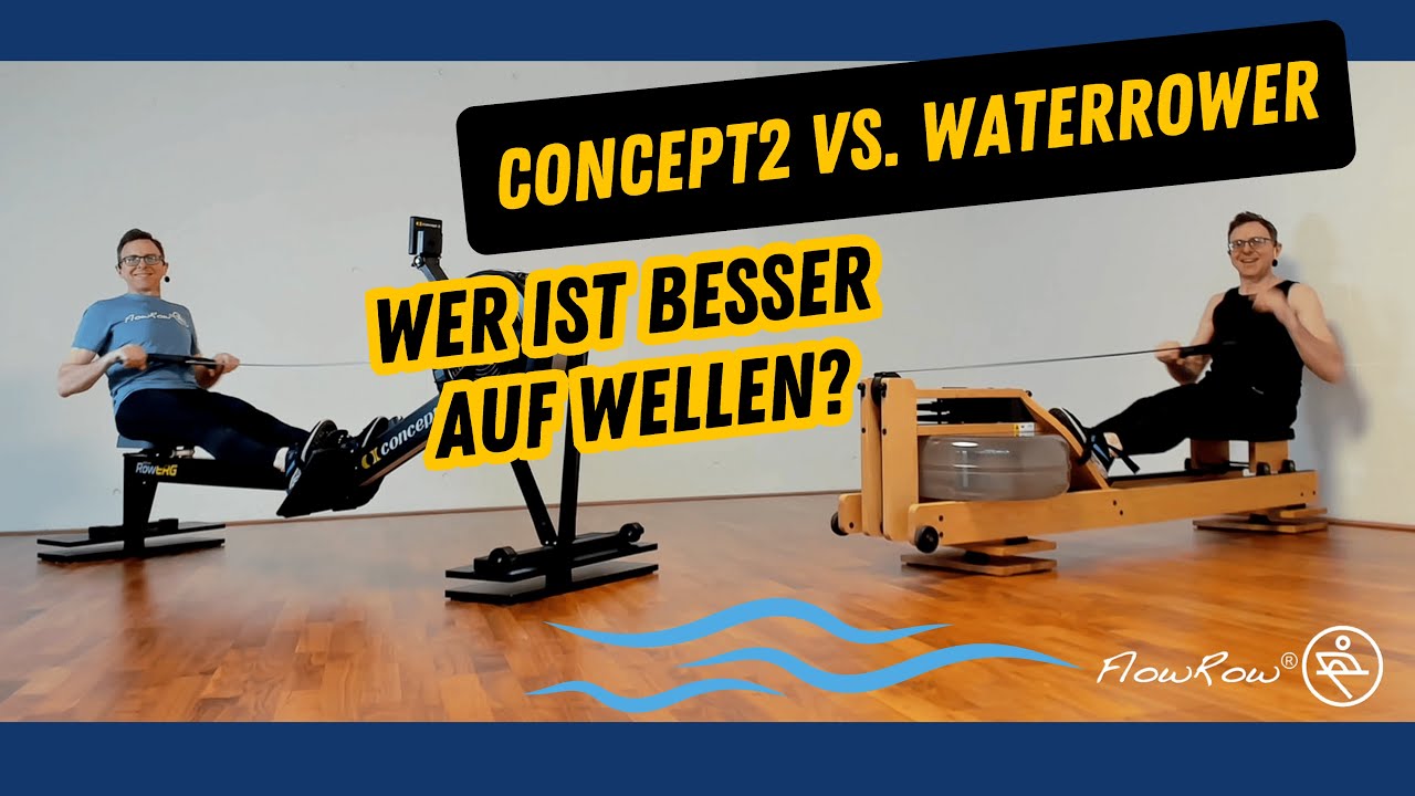 Das beste Ruderger&auml;t auf Wellen? Concept2 vs. WaterRower im Test!