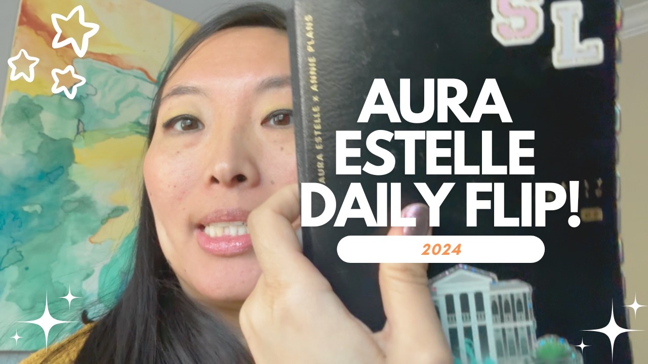 My First Completed 2024 Aura Estelle Daily Classic B6 Planner Flip-Through! 📖 (no talking)