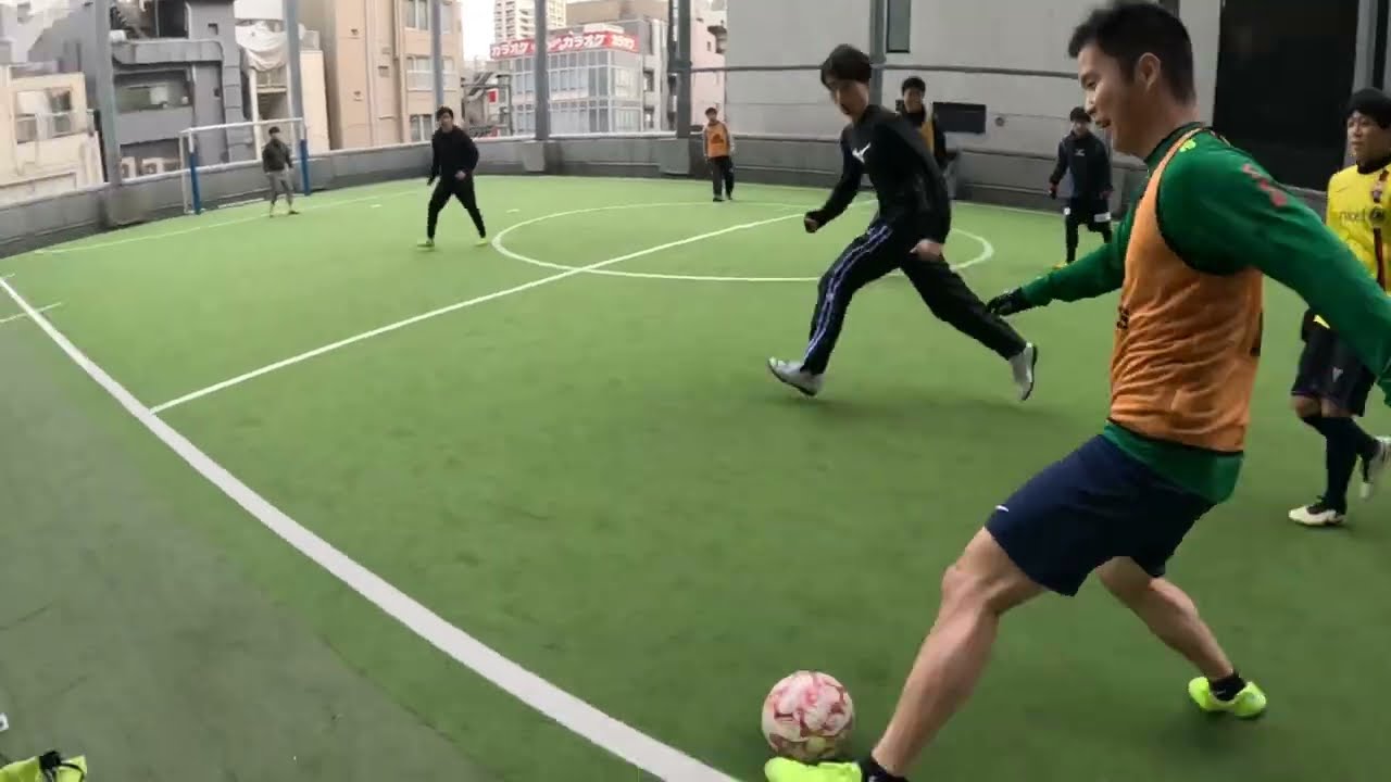 ↑2026/1/24 14:00〜 渋谷 フットサル【ベルカンプってるって何！？ここに来るかもと待ってワンタッチで前を向くパーフェクトトラップを披露する！！】アディダスフットサルパーク