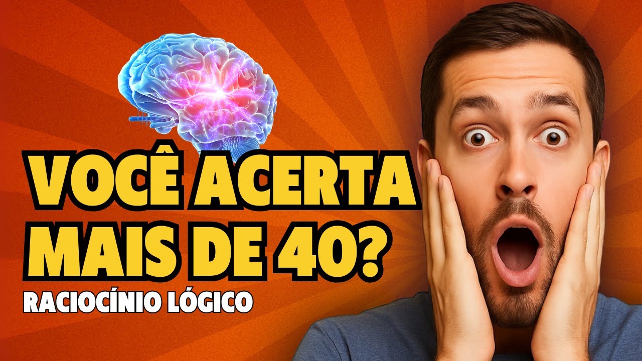 🧠 QUIZ de RACIOC&Iacute;NIO L&Oacute;GICO: 60 Perguntas para G&Ecirc;NIOS | Desafie seu C&eacute;rebro!