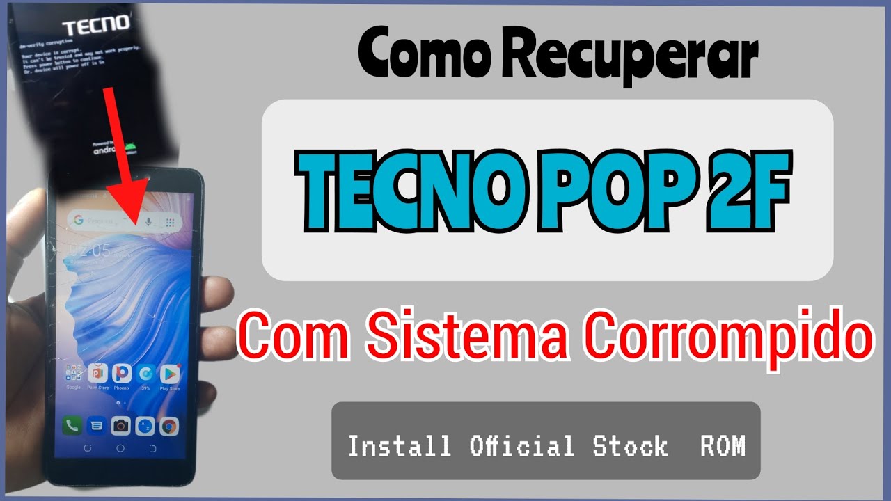 TECNO POP 2F B1c dm-verity corruption / Install Firmware Tecno POP 2F & como instalar Firmware