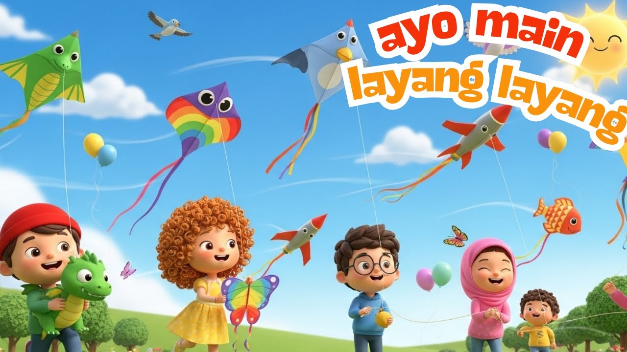 Layang Layang 🎈 | Lagu Anak Indonesia Ceria & Edukasi.terbaru