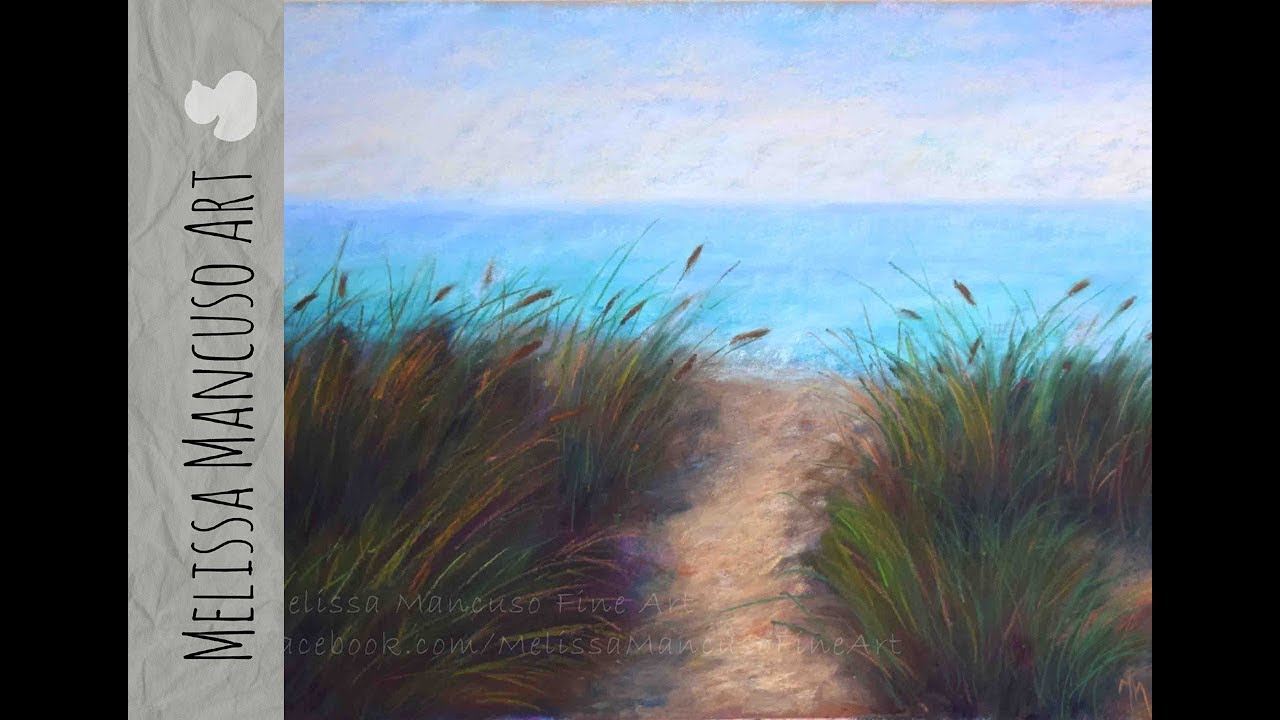Painting a Beach/Sand Dunes in Soft Pastels