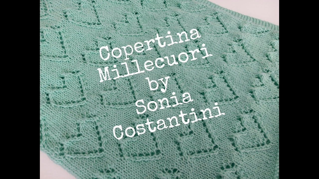 COPERTINA MILLECUORI - tutorial di maglia