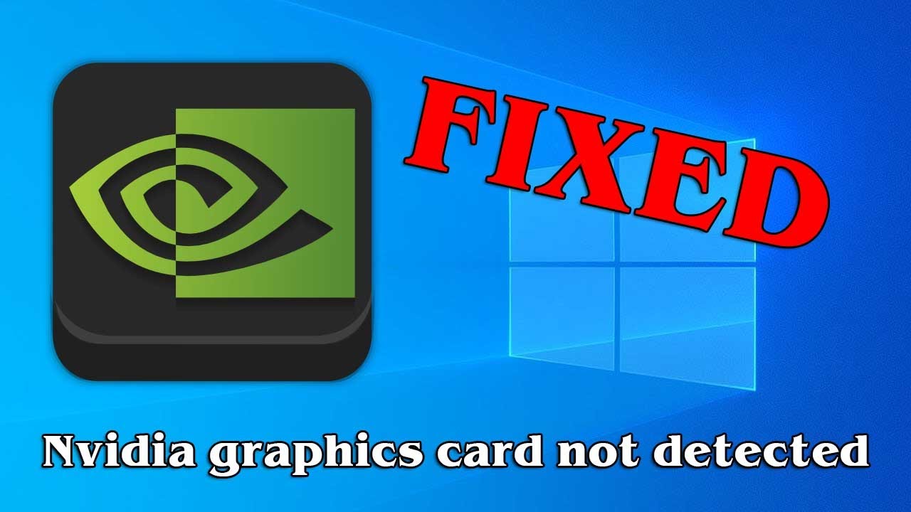 (РЕШЕНО) Видеокарта Nvidia не обнаружена в Windows 10