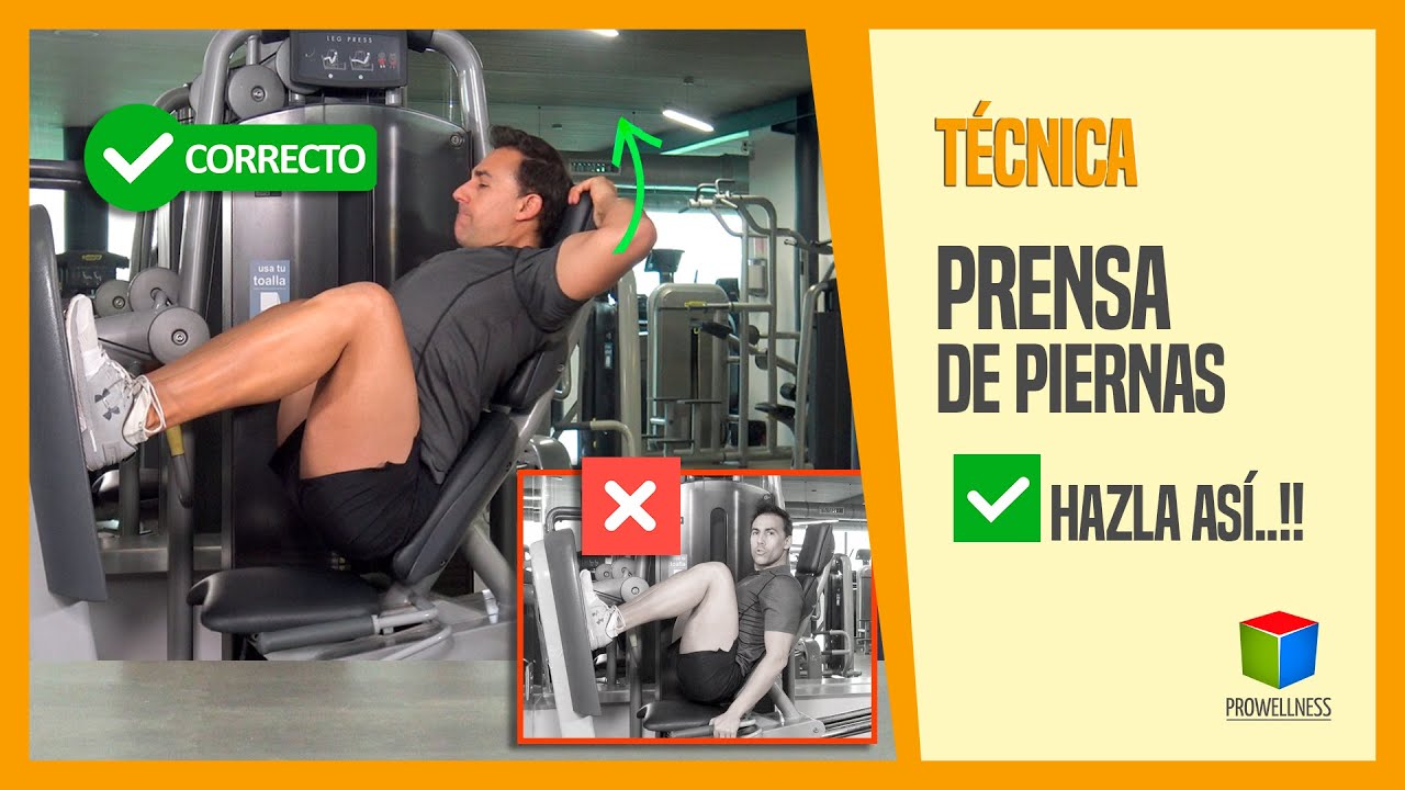 PRENSA de PIERNAS - ✅️ TÉCNICA sin riesgos..!!